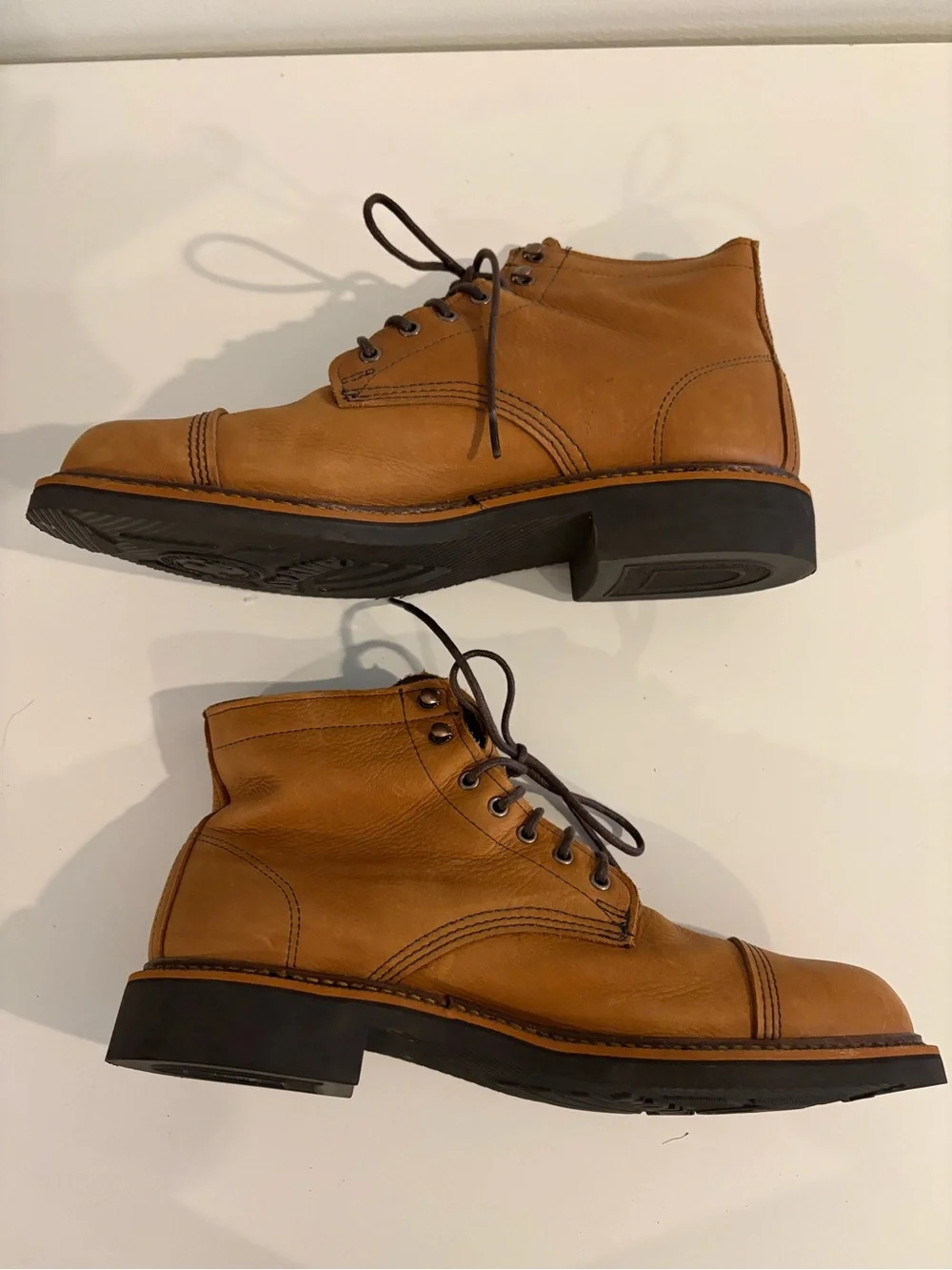 Wolverine || Jenson Lace Up Leather Boots Brown Tan 11.5